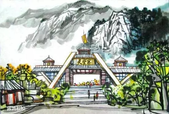 安徽风景如画！手绘版的安徽Z6尊龙凯时景点更美！